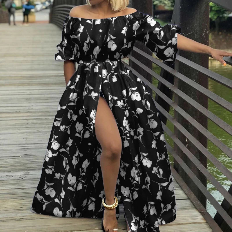 Bohemian Floral Printed Maxi Dresses