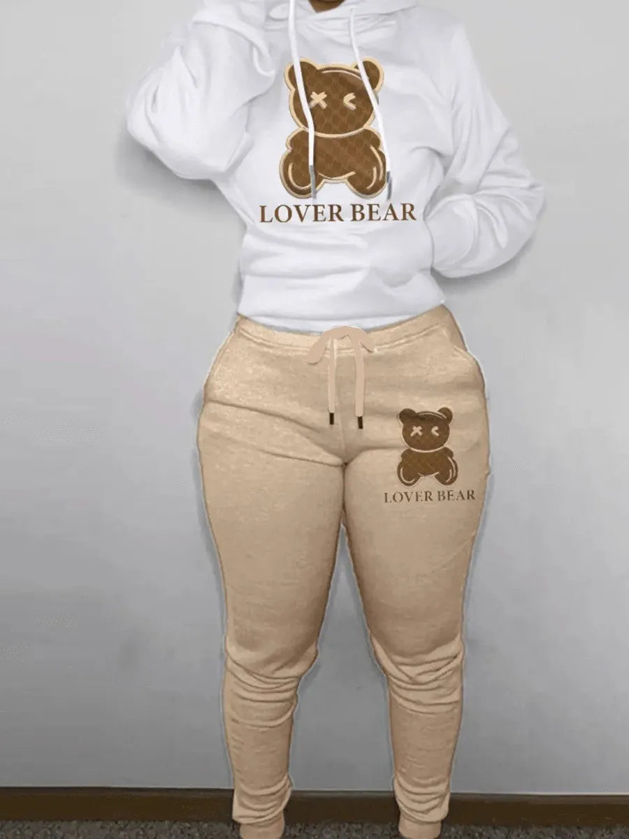 Cartoon Bear Printed Set