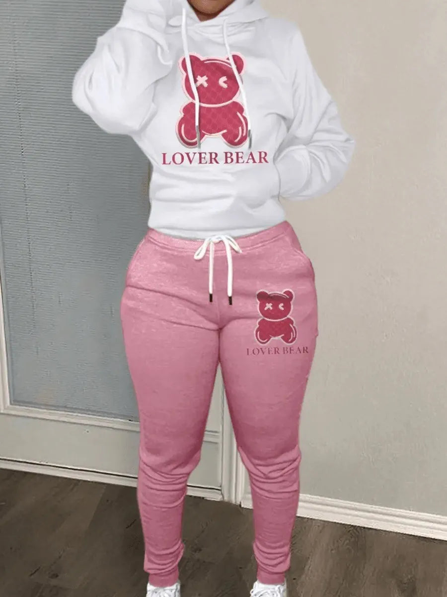 Cartoon Bear Printed Set