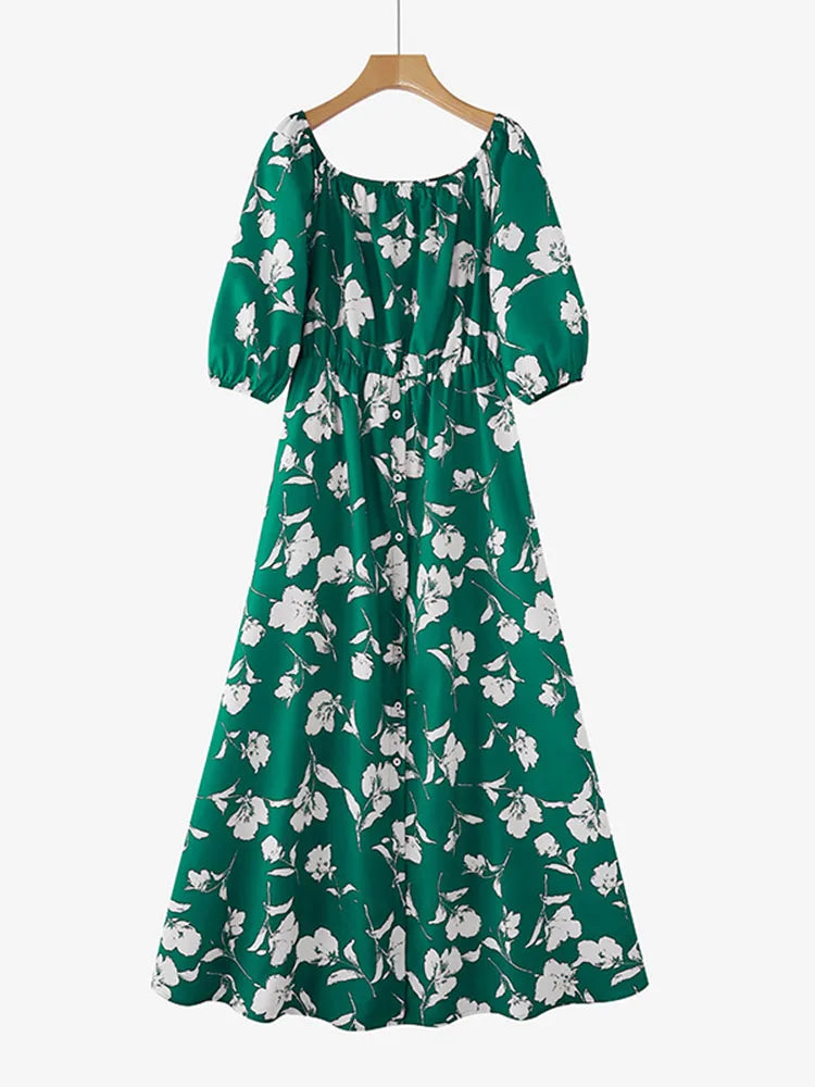 Bohemian Floral Printed Maxi Dresses