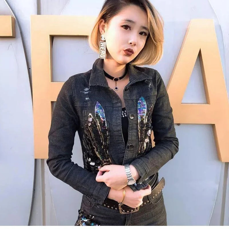 Fashion Denim Pants Set