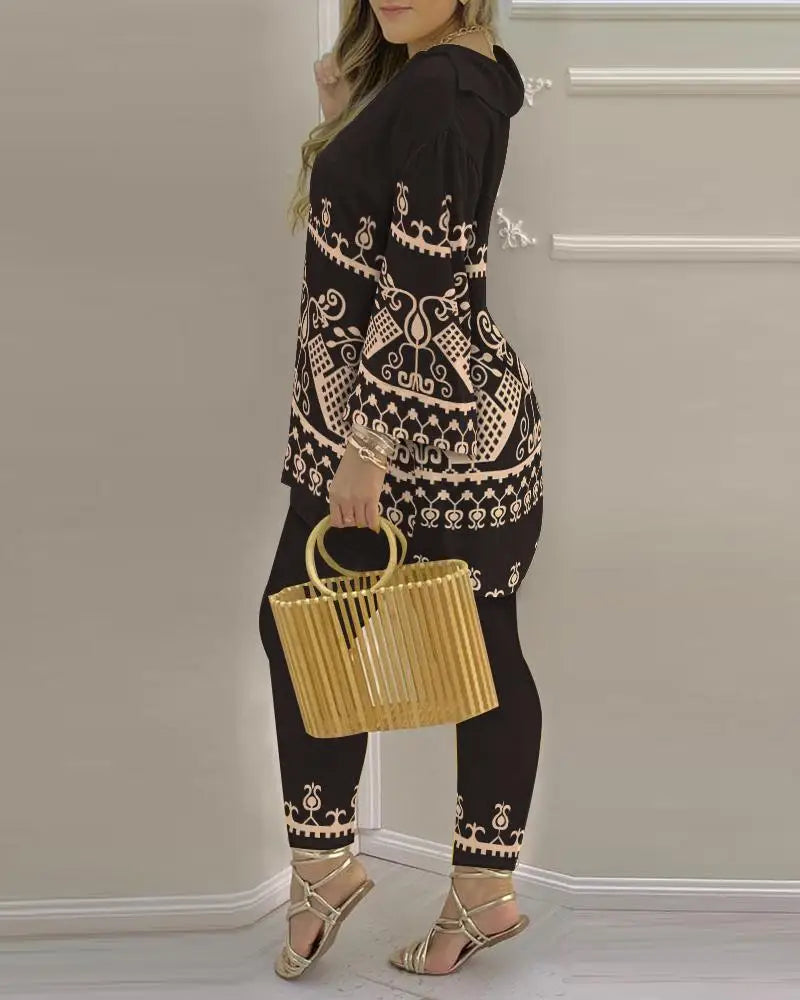 Color Block Fashion 2-Piece Set