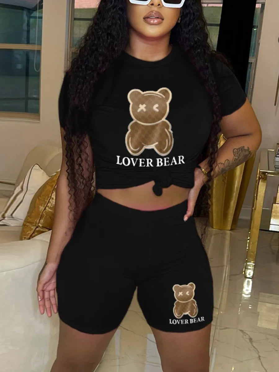 Cartoon Bear Printed Set