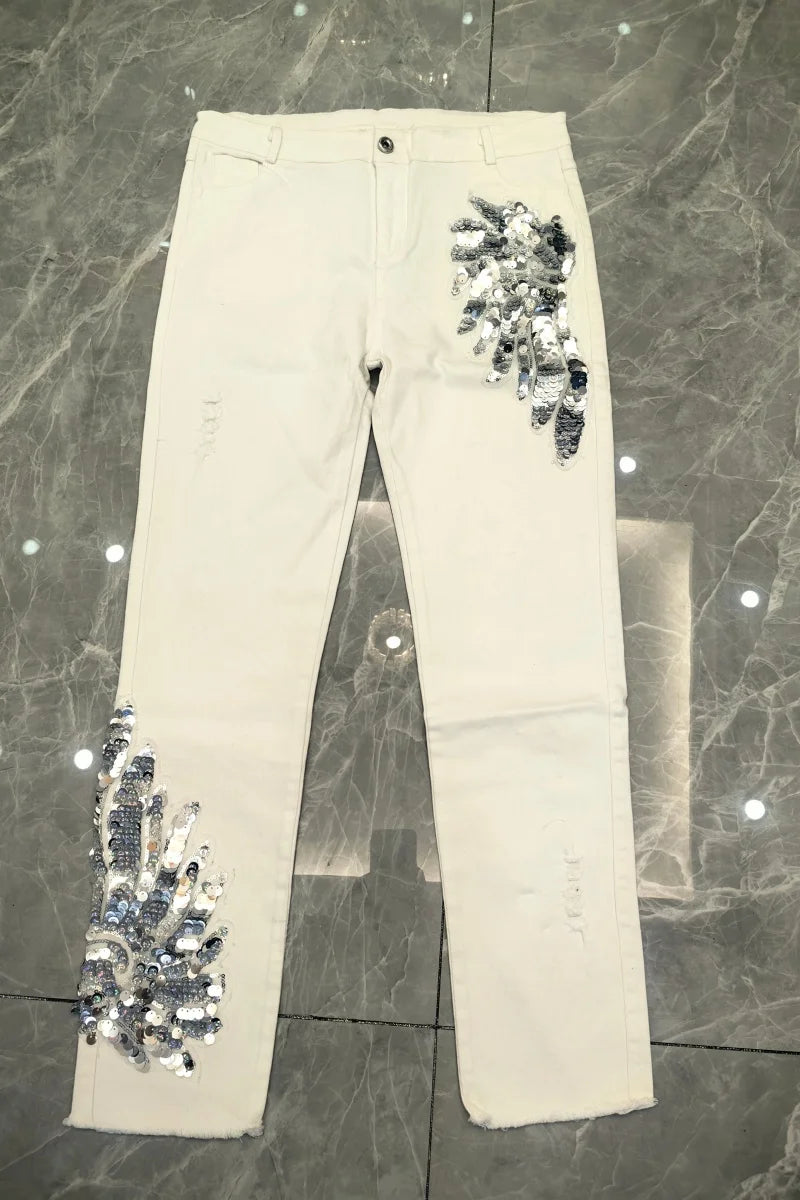 Fashion Denim Pants Set