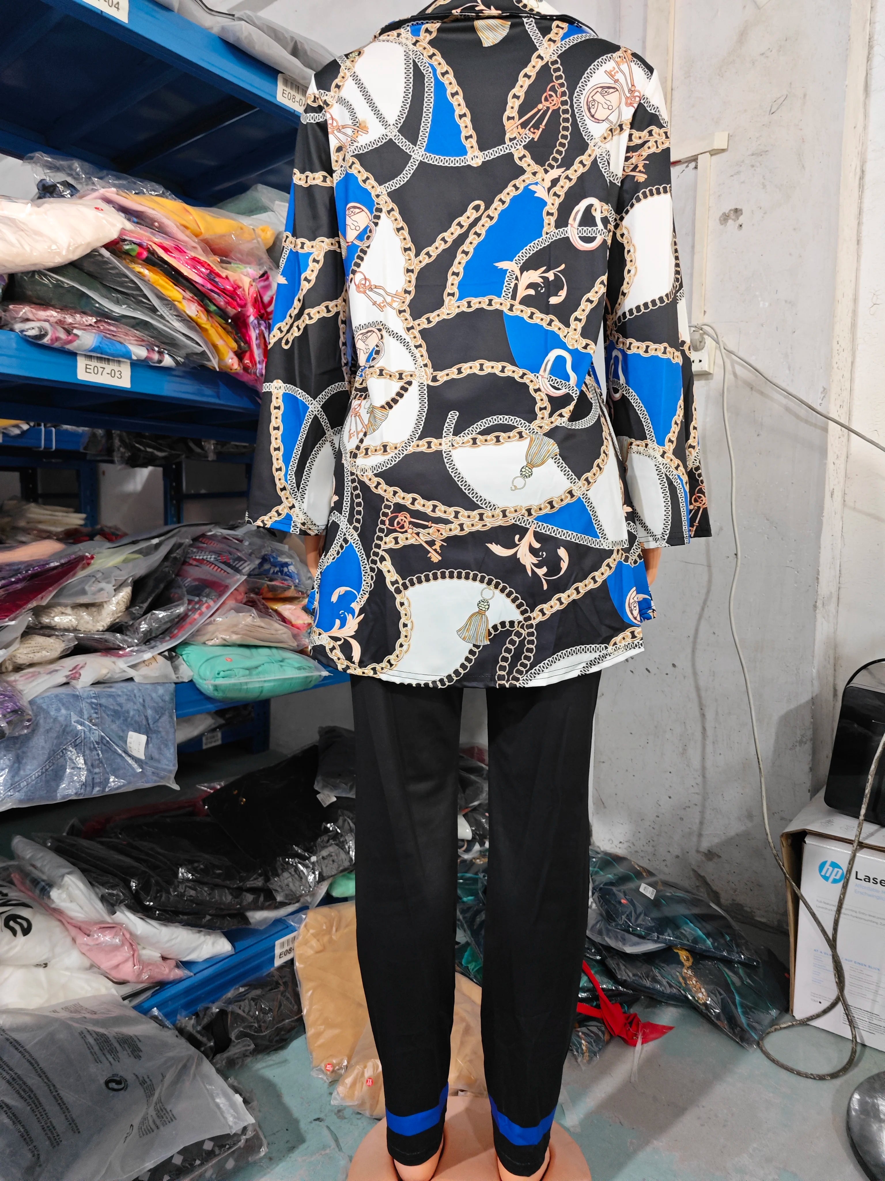 Color Block Fashion 2-Piece Set