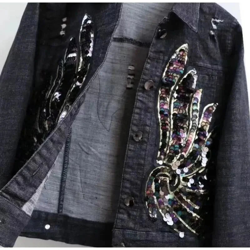 Fashion Denim Pants Set