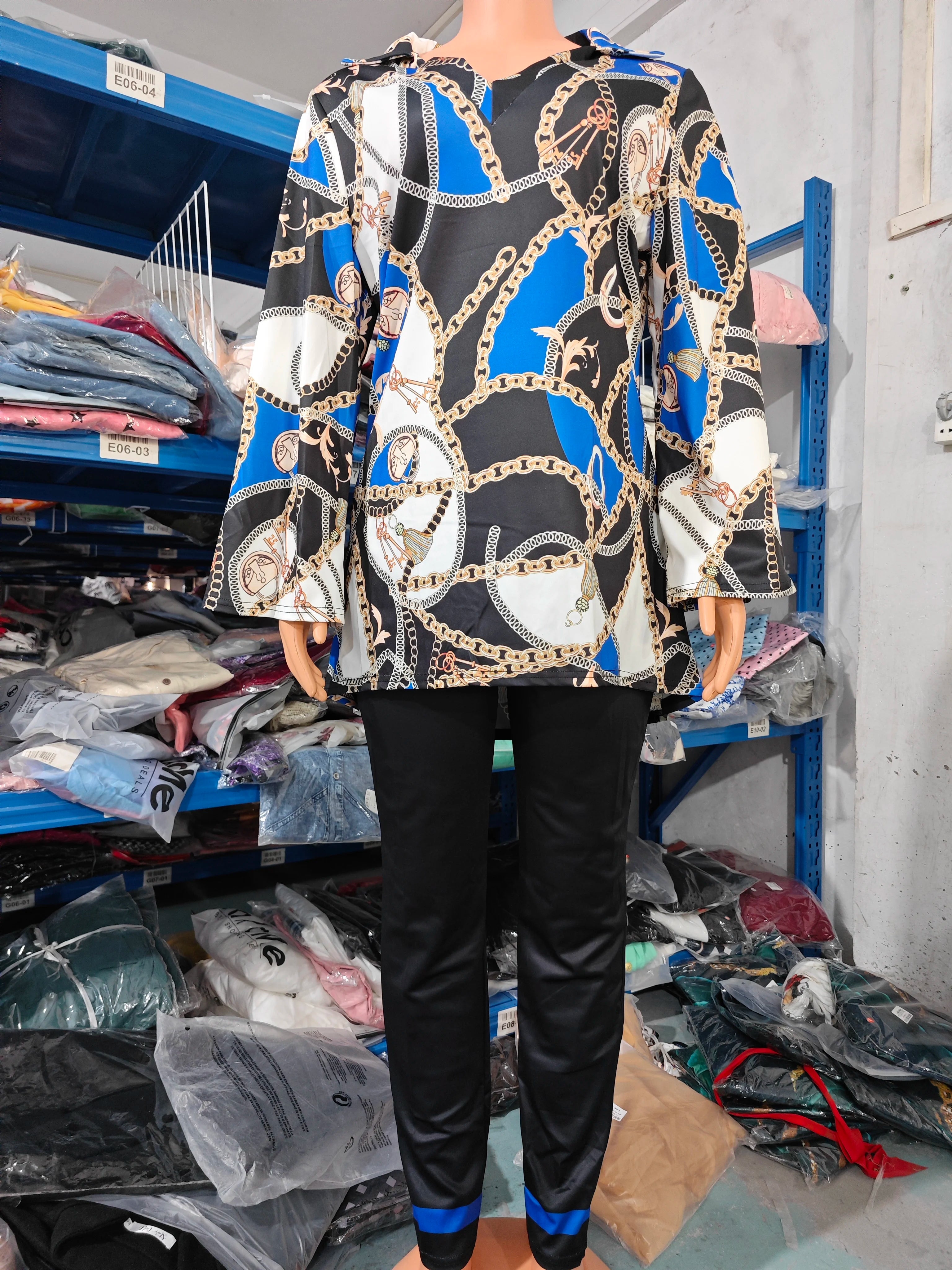 Color Block Fashion 2-Piece Set