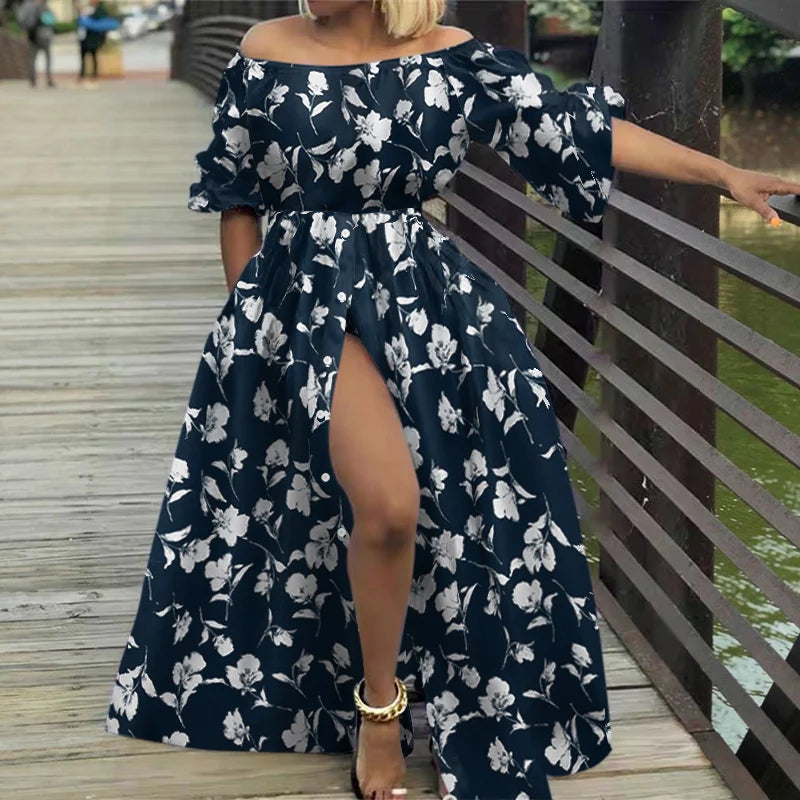 Bohemian Floral Printed Maxi Dresses