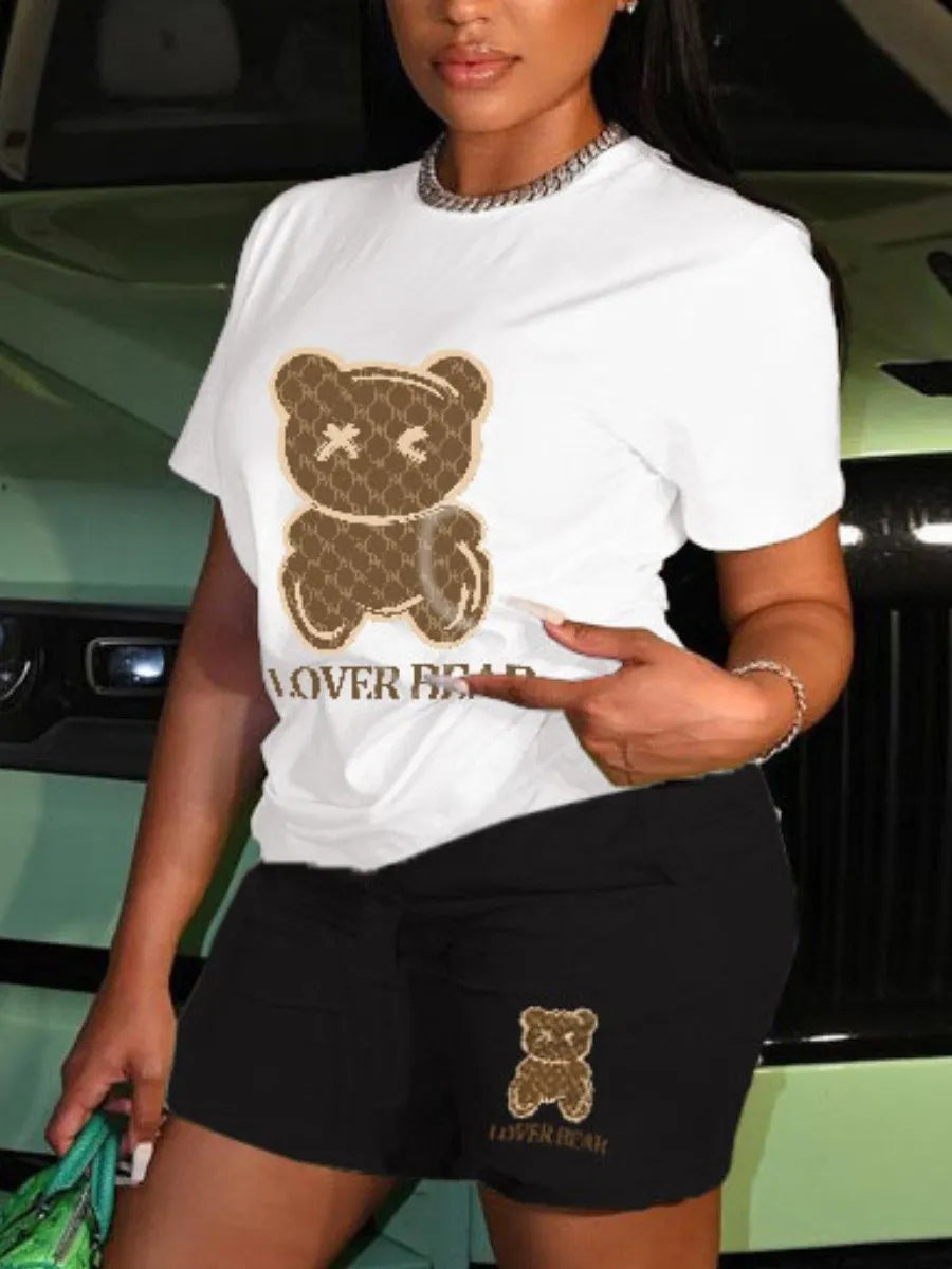 Cartoon Bear Printed Set