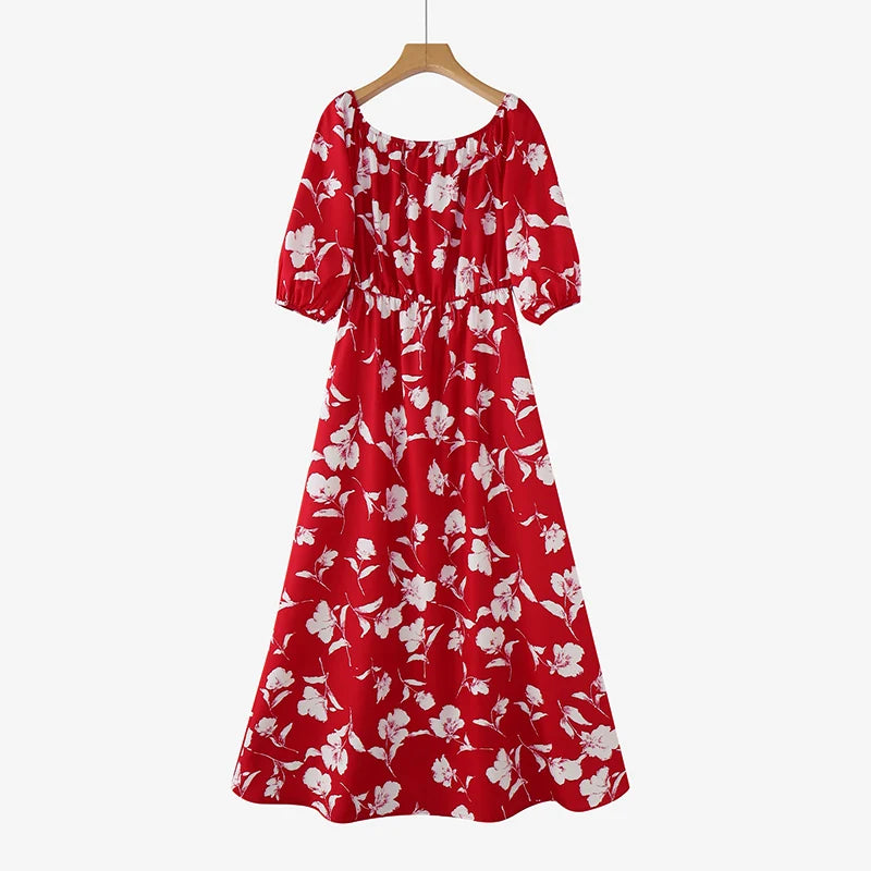 Bohemian Floral Printed Maxi Dresses